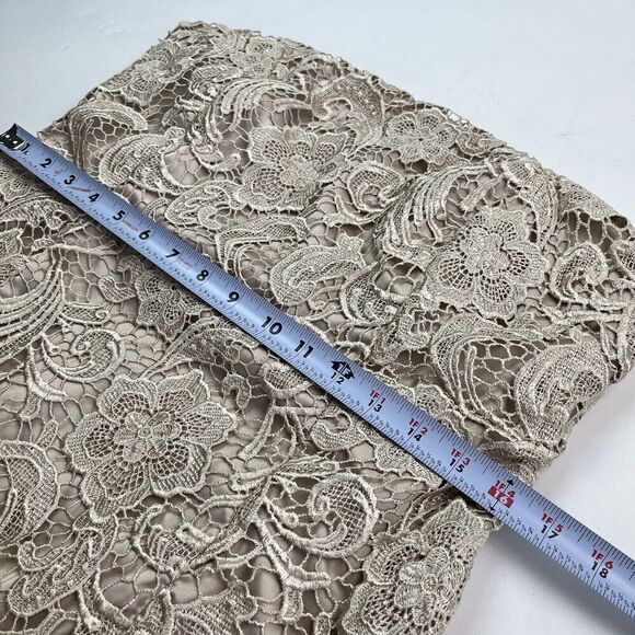 Cache vintage Dress 12 Lace Strapless Glam Party Cocktail Wedding Holiday - Picture 6 of 14